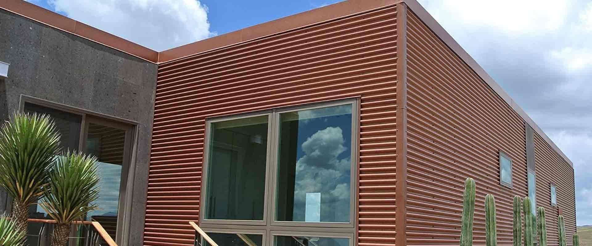 What is the problem with corrugated roofing?