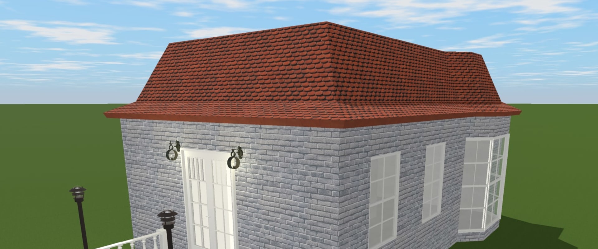 What are the four basic roof types?