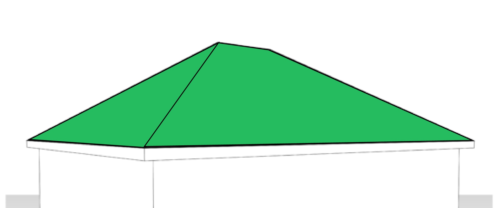 What are the 2 most common roof types?