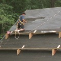 Can you shingle a roof from the top down?