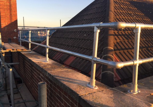 What type of protection would you need when working on the roof of a building?