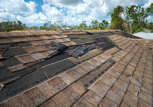 What wind speed can cause roof damage?