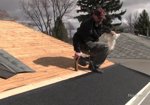 What are the steps in putting on a new roof?